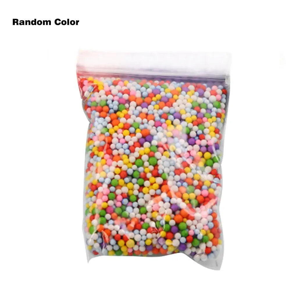 Гладкие пенопластовые бусины для самостоятельного изготовления слизи