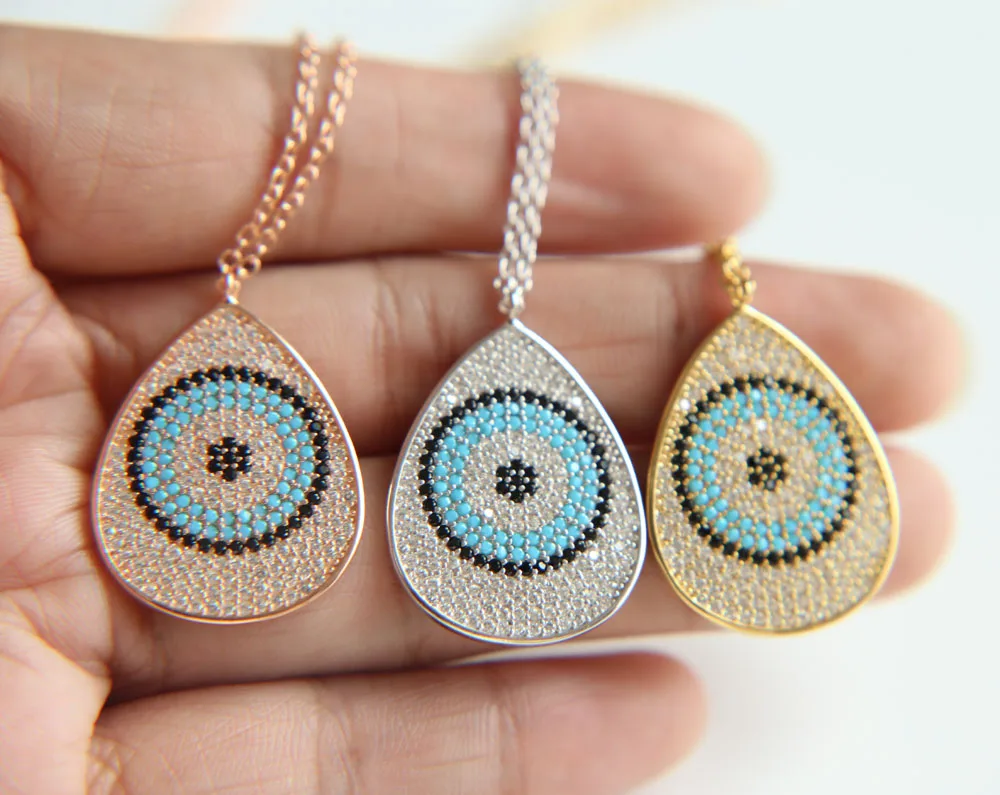 Женское Ожерелье с кулоном из серебра 2017 пробы цирконом | Украшения и аксессуары