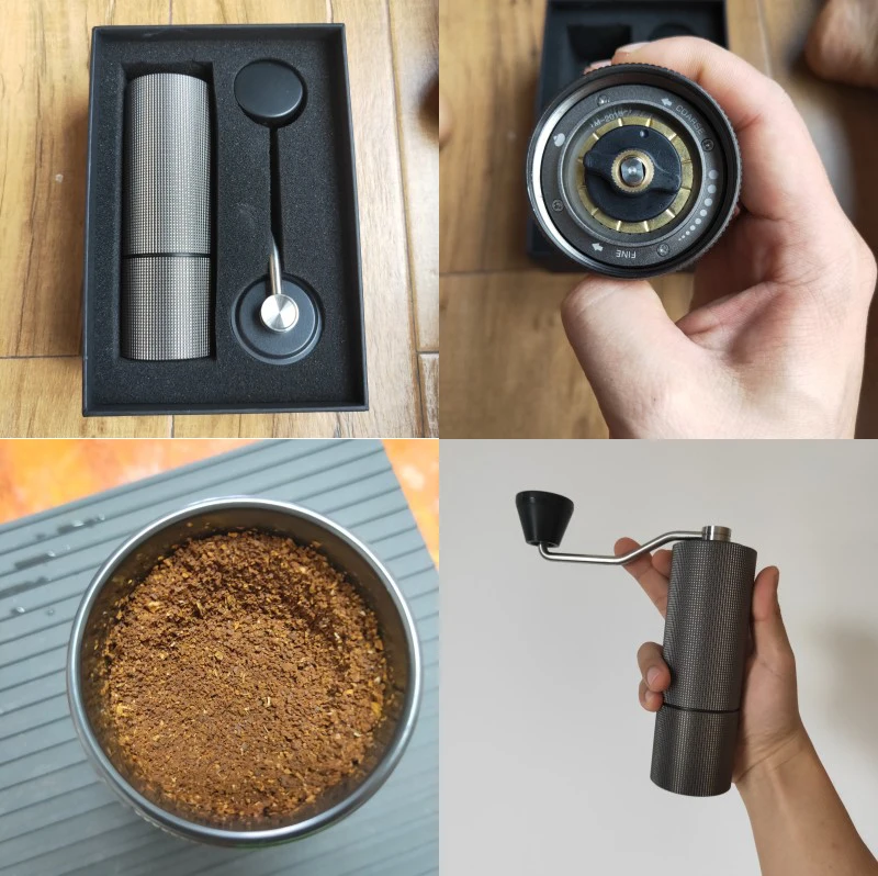

Manual Coffee Grinder, CNC Steel Grinding Core, Coarse & Fine Adjustable Setting, Cleaning Brush Gift Include, 25G,