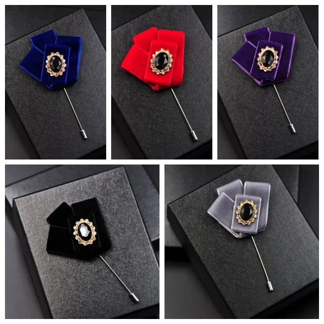 Я Remiel Мужская Ретро роскошные ткани с украшением в виде кристаллов завязками