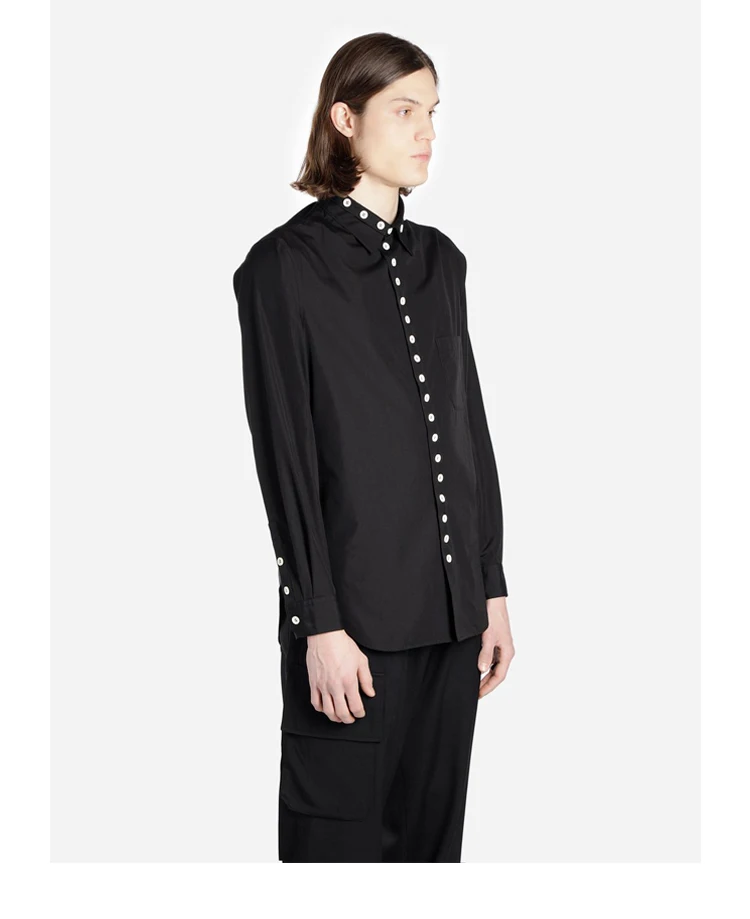 Новинка лета 2020 Мужская модная индивидуализированная рубашка большого размера с