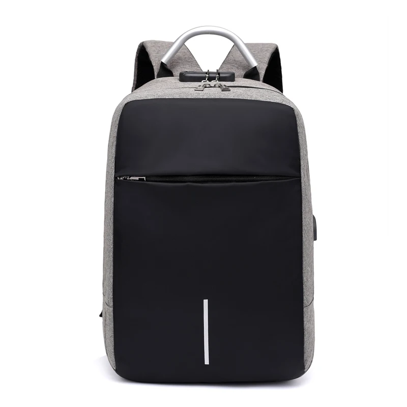 Dark Grey OUBDAR, Мужской многофункциональный рюкзак с защитой от кражи, 15,6 дюймов, для ноутбука, зарядка через Usb, рюкзаки, Водонепроницаемый Школьный рюкзак, деловые дорожные сумки - Цвет: Dark Grey