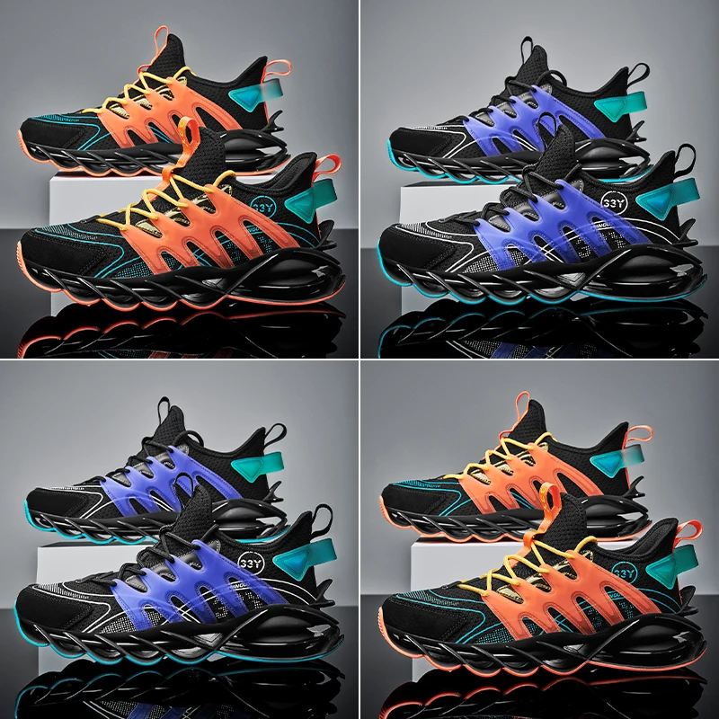 

Men's Sneakers 2021 Autumn and Winter Mesh Lightweight TPU Bottom Flying Woven Blade Shoes Fashion Outdoor Fitness Running Shoes