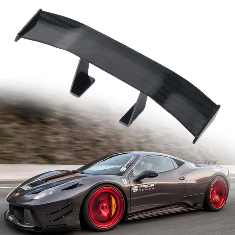 Универсальный автомобильный мини спойлер АБС пластик Углеволокно с клеем 3 м