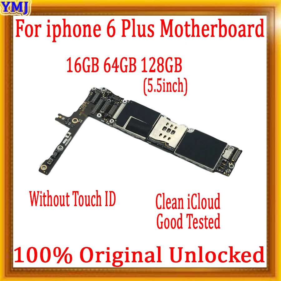 

Original Unlocked for iphone 6 plus motherboard without/with Touch ID for iphone 6 P 5.5 inch Logic Boards with full function