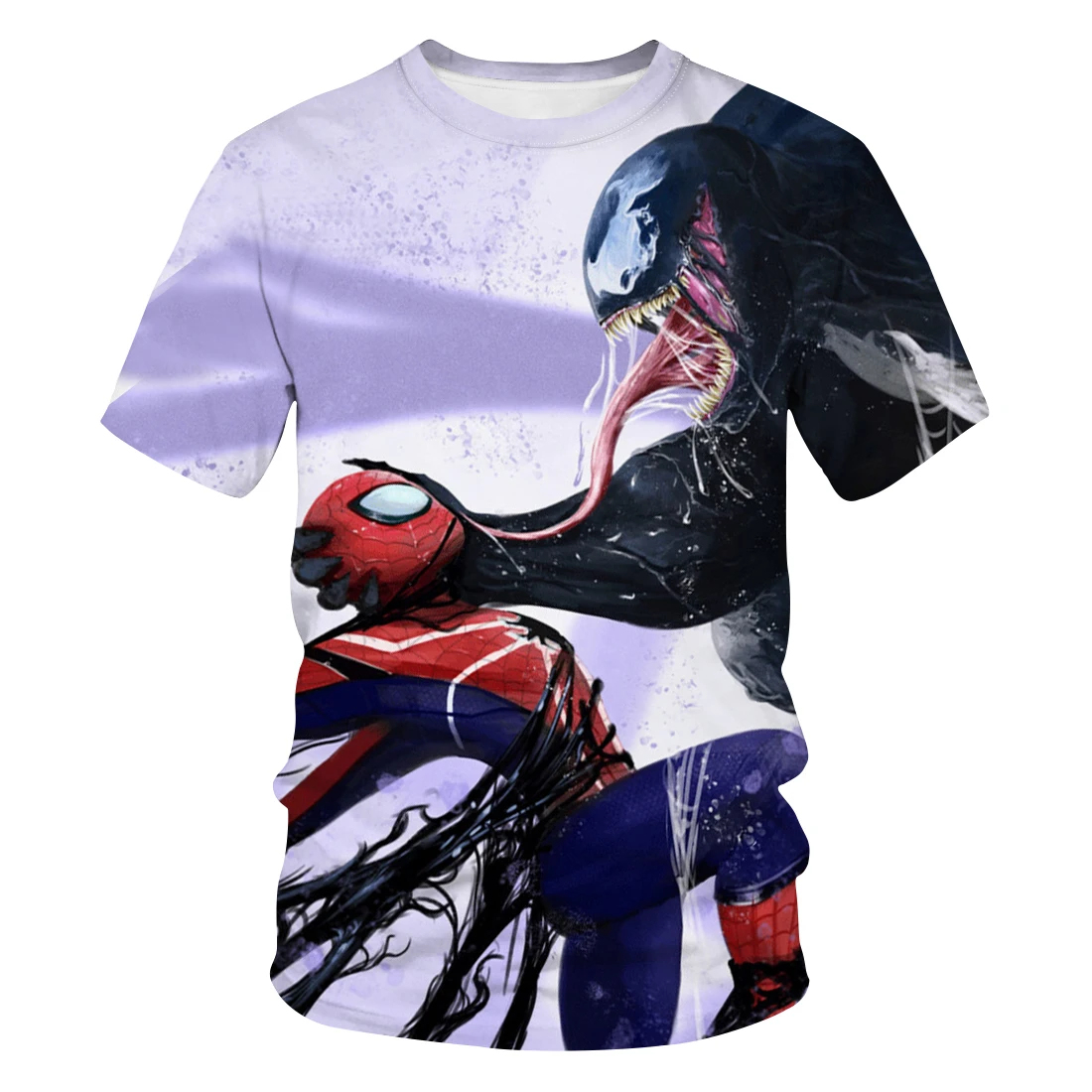 

2021 New Venom 3D Printing Men's T-Shirt Street Harajuku Fitness Sports Short-Sleeved Summer Fashion Breathable Alternative Top