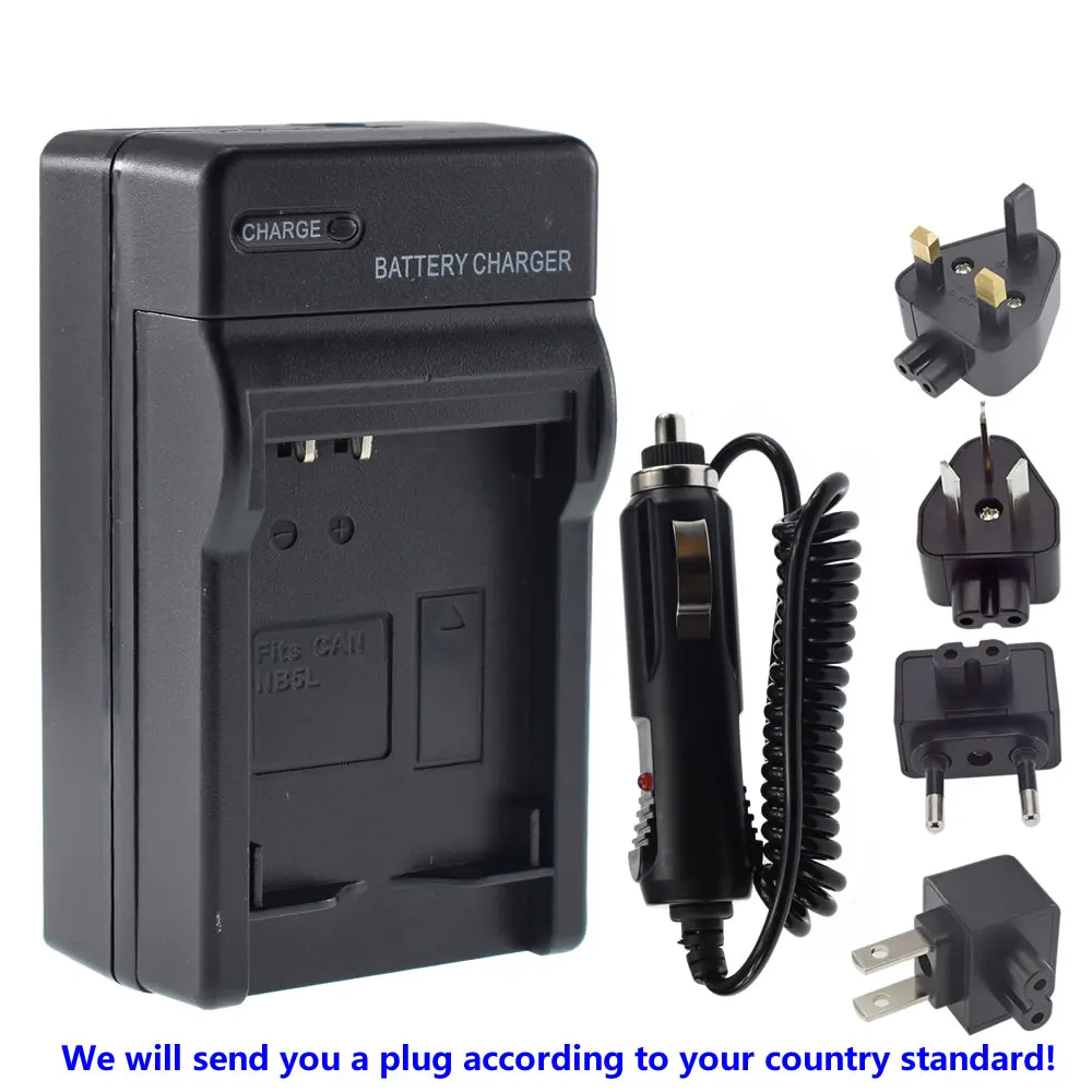 NB-5L Батарея + зарядное устройство для дома и автомобиля Зарядное зум-объектив Canon