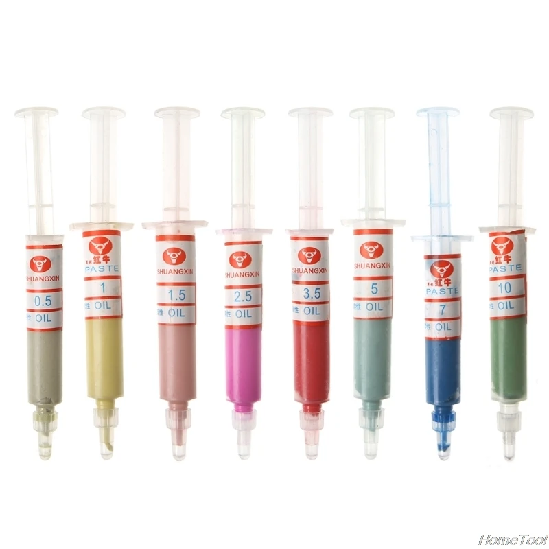 

8Pcs Diamond Polishing Lapping Pastes Compound Syringes Set 0.5-10 Micron Tools F03 21 Dropshipping