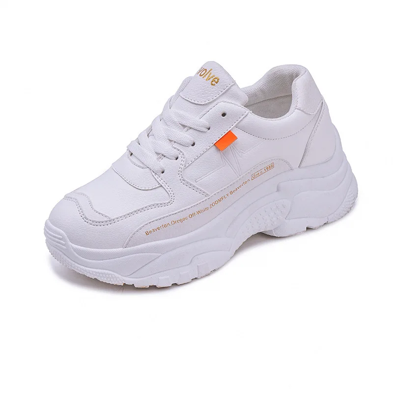 

Sneakers Women Tenis Feminino 2020 Fashion Split Leather Chunky Shoes Woman Platform Sneakers Spring Autumn Women Casual Shoes