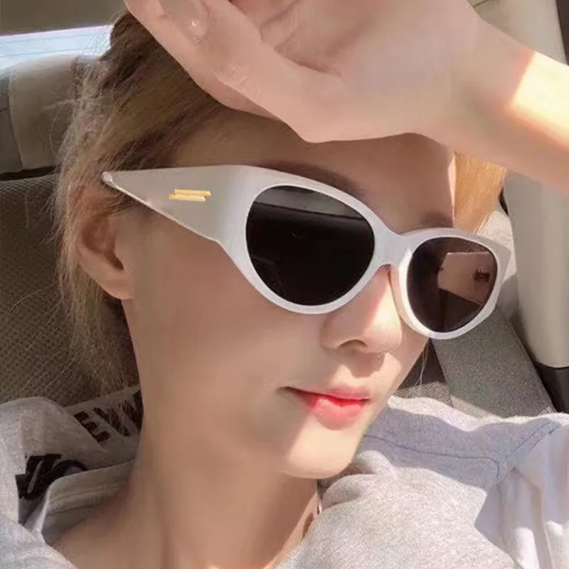 

Women's Sunglasses 2021 Trends Vintage American Style Cat's eye Round Glasses Fashion Luxury Designer Sun glasses Driving UV400