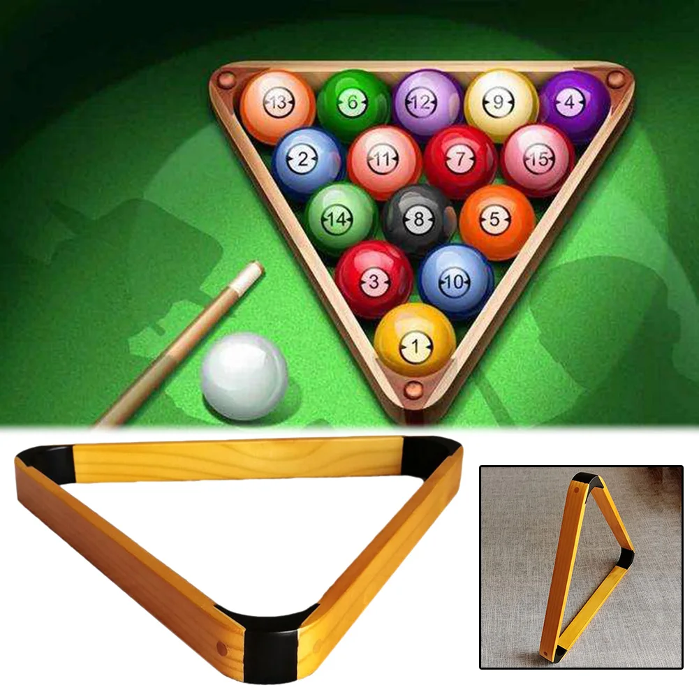 

57.2MM Solid Wood Billiard Ball 8 Pool Ball Triangle Frame Racks 2-1/4 9-Ball Tripod Accessories For American Pool Table