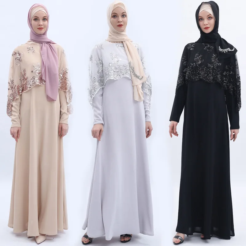 Роскошный кафтан из двух частей, искусственное платье, подходящая накидка с вышивкой, абайя, Дубай, ИД, Caftan, Marocain, Djellaba Femme