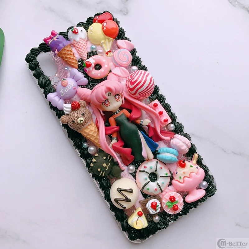 Для Samsung note 8/9/10plus DIY чехол 3D Сейлор Мун для телефона Galaxy s8/s9/s10 + s6/s7edge ручной работы
