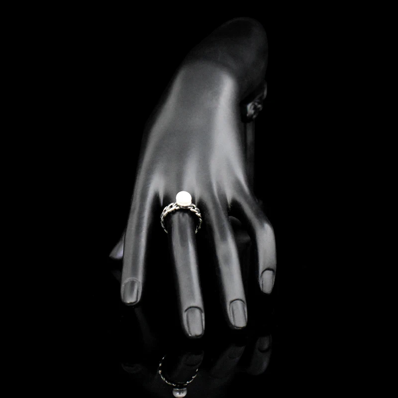 Новое модное античное серебряное покрытое твист плетение открытые регулируемые