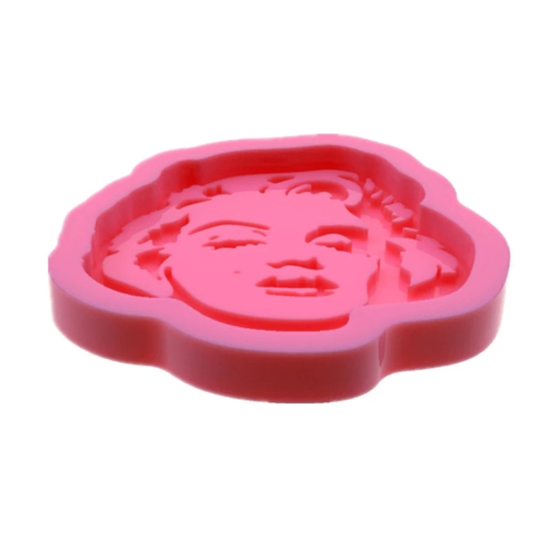 

Women Men Head Avatar Keychain Epoxy Resin Mold Earrings Pendant Casting Silicone Mould DIY Crafts Jewelry Casting Tool