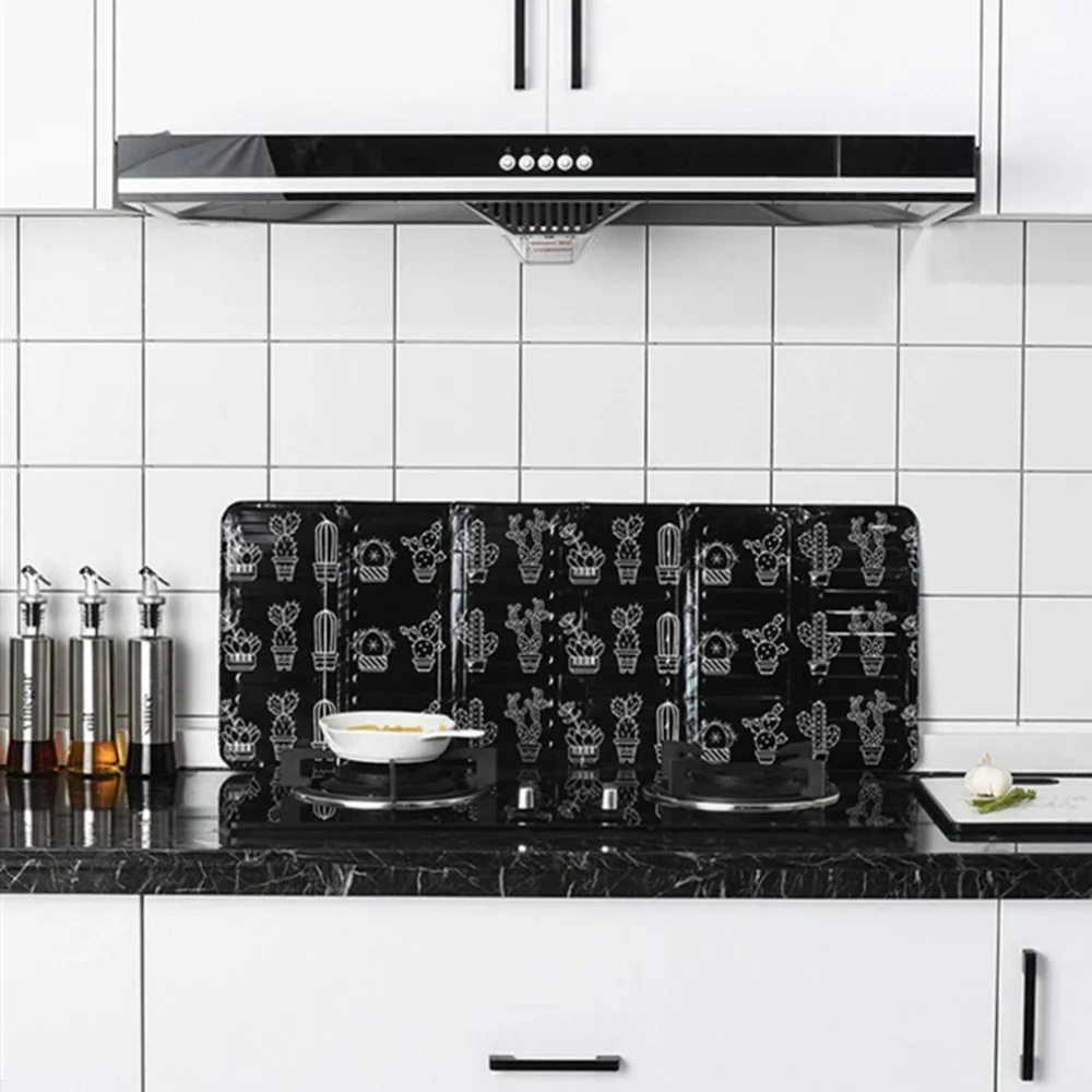 Растительный Узор алюминиевая фольга масляная перегородка пленка для дома кухни