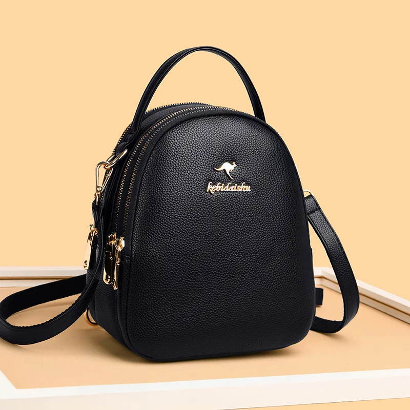 

Luxury Designer 3 Layers Women Shoulder Bag High Quality Durable Soft Leather Handbag Fashion Casual Girls Small Messenger Bag