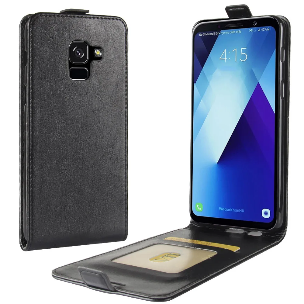 Чехол для телефона Samsung Galaxy A8 Plus флип чехол из искусственной кожи задняя крышка
