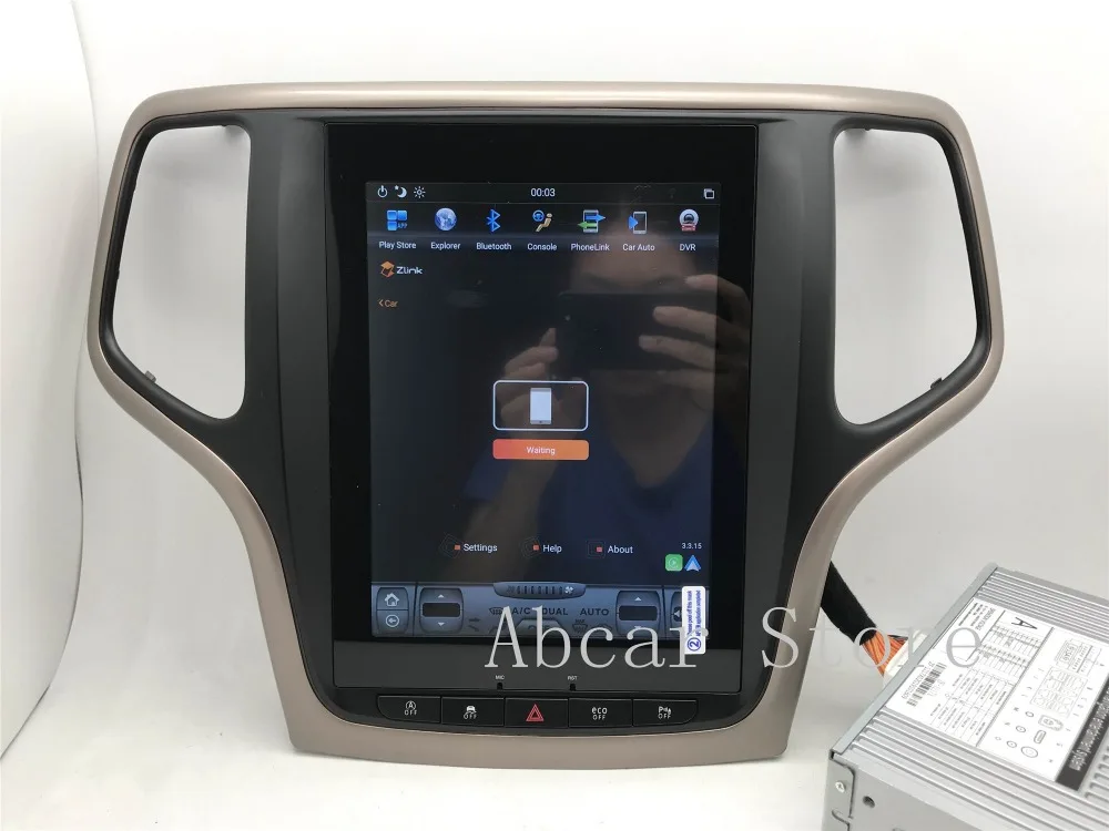 10,4 ''Tesla стиль Android 8,1 автомобильный dvd-плеер gps навигация для JEEP Grand Cherokee 2012- стерео радио CARPLAY ips PX6 HDMI