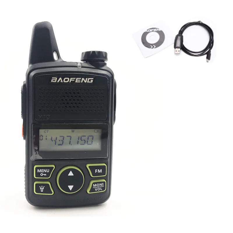 Baofeng BF-T1 мини дети иди и болтай Walkie Talkie Ham двухстороннее радио comunicador BFT1 для