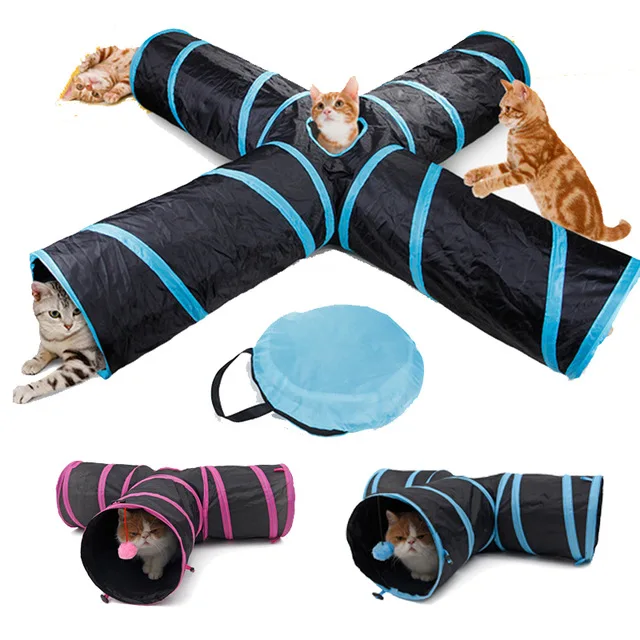 3/4 путь Кошка Туннель Pet интерактивный Щенок трубка Котенок Играть игрушка кролик скрывает