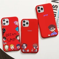 japan anime dream smp phone case for iphone 13 12 11 pro max mini xs 8 7 6 6s plus x se 2020 xr red cover