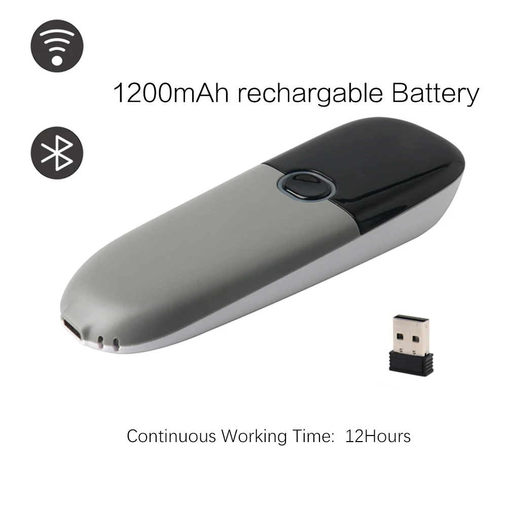 TEKLEAD Portable 1D 2D Bluetooth Wireless 2.4G Barcode Scanner Mini Pocket QR Bar Code Reader | Компьютеры и офис
