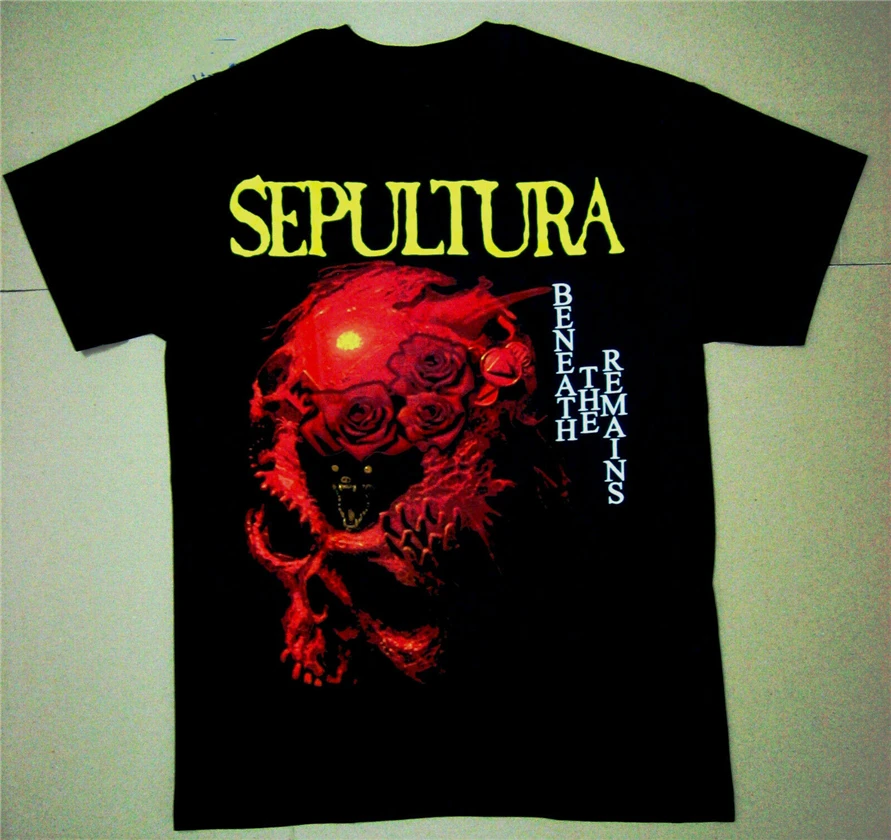 Sepultura/черная футболка с надписью Soulfly и Deep Metal новая крутая футболка|Мужские