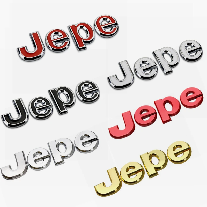 Автомобильная Передняя боковая эмблема из сплава для Jeep Wrangler tj jk Grand Cherokee Commander
