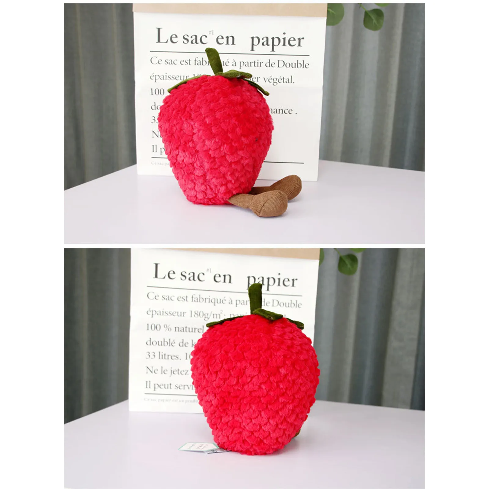 

Kids Pillow Stuffed Strawberry Plush Pillows Fruit Super Soft Girls Pillows for Kids Toys 22-35cm Soft Fruit Hugging Cushion Toy