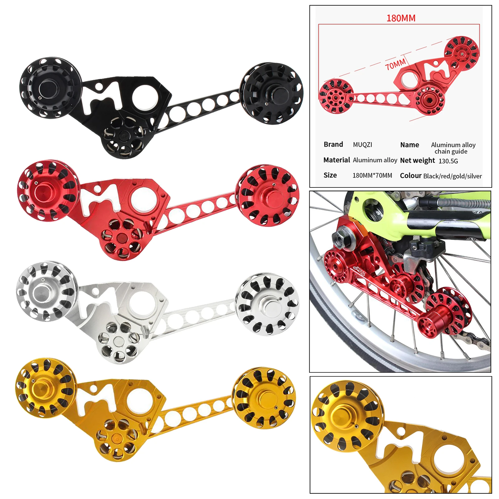 

Folding Bike Chain Tensioner Stabilizer Rear Derailleur Chains Guide 2 3 6 Speed Adjuster for Brompton Cycling Safety Riding