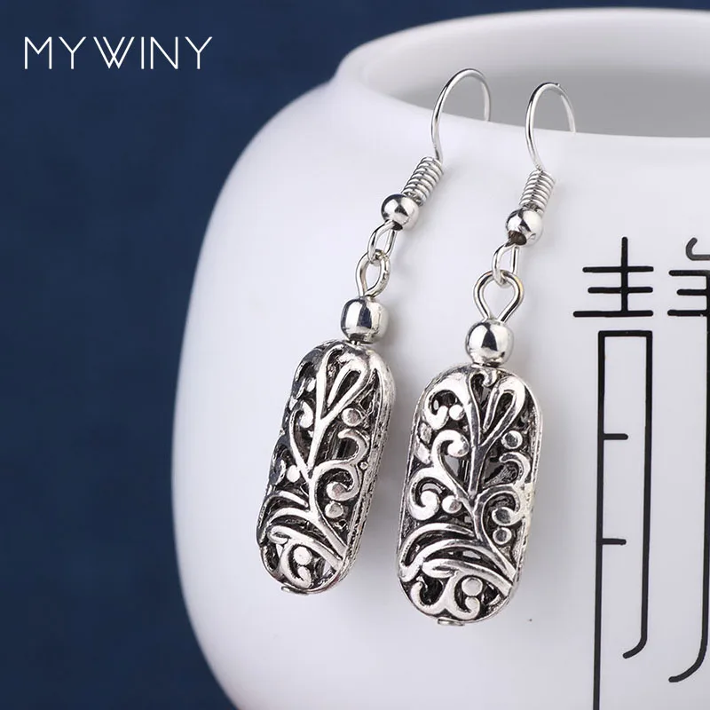 Сценическое представление DIY винтажный Тибетский Стиль Miao серьги подвески с