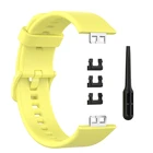 Ремешок F3MD для наручных часов HUAWEI Watch Fit, сменный силиконовый спортивный браслет с металлическим разъемом, яркий AMOLED дисплей 1,64 дюйма