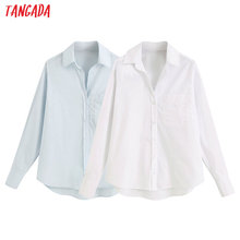 Ropa Tangada básicas-camisas de manga larga para mujer...