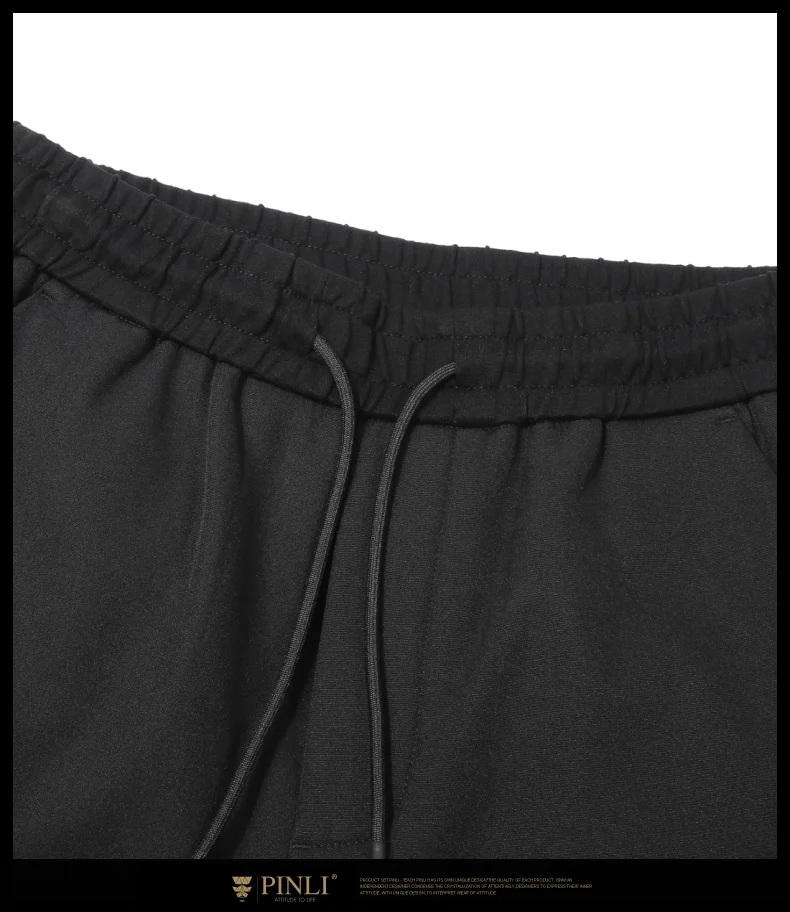 Jogger Специальное предложение полиэстер Pinli осень новые мужские Украшенные тело плюш и утолщенные спортивные штаны для отдыха B193417243