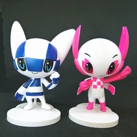 tokyo physical culture competition cute mascot model toys cartoon pvc action dolls souvenirs sports enthusiasts collection box