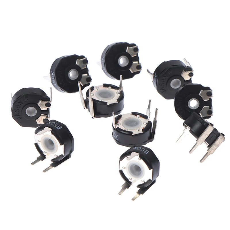

10pcs Potentiometer PT10-50K Horizontal Arrow Hole Potentiometer