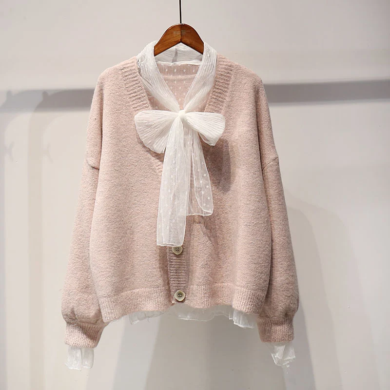

Cardigan Sweater Jacket Solid Women 2022 Autumn Avocado Green New Outer Thin Tops Short Sweater