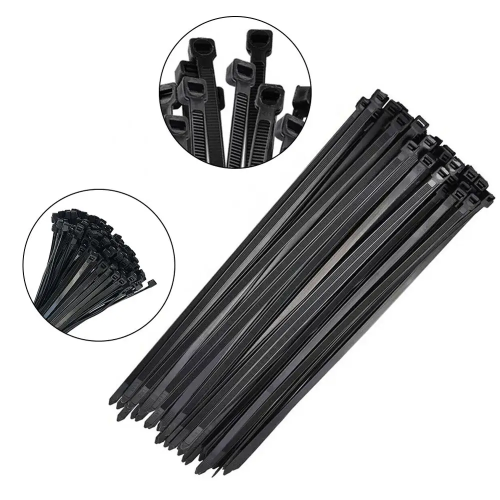 

Прямая поставка, 250 шт., 500 шт., 4,8x200 мм, 4,8x300 мм, самоблокирующийся нейлоновый Пластиковый кабель, застежка-молния, стяжки, стяжки на молнии, 75 ф...