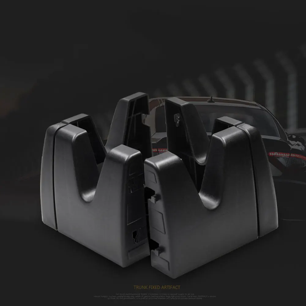 

Многофункциональный Автомобильный задний багажник из АБС-пластика черного цвета, фиксированные блоки для хранения, универсальная перегор...