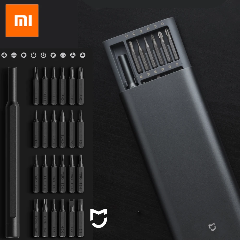 Набор отверток Xiaomi Mijia комплект из 24 магнитных насадок с алюминиевым кейсом |