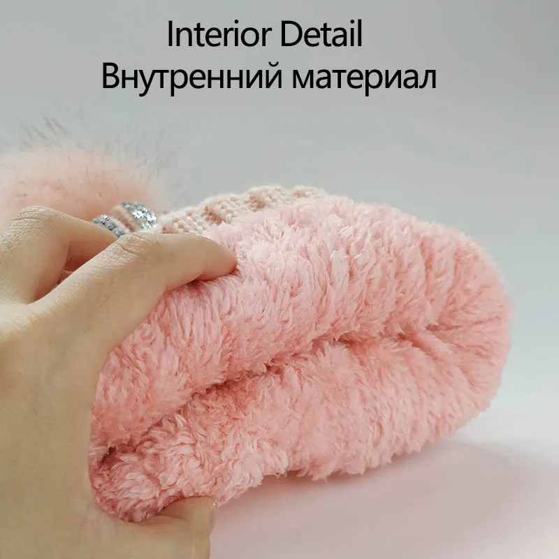 Высококачественные вязаные повседневные шапочки кашемировые зимние шапки для