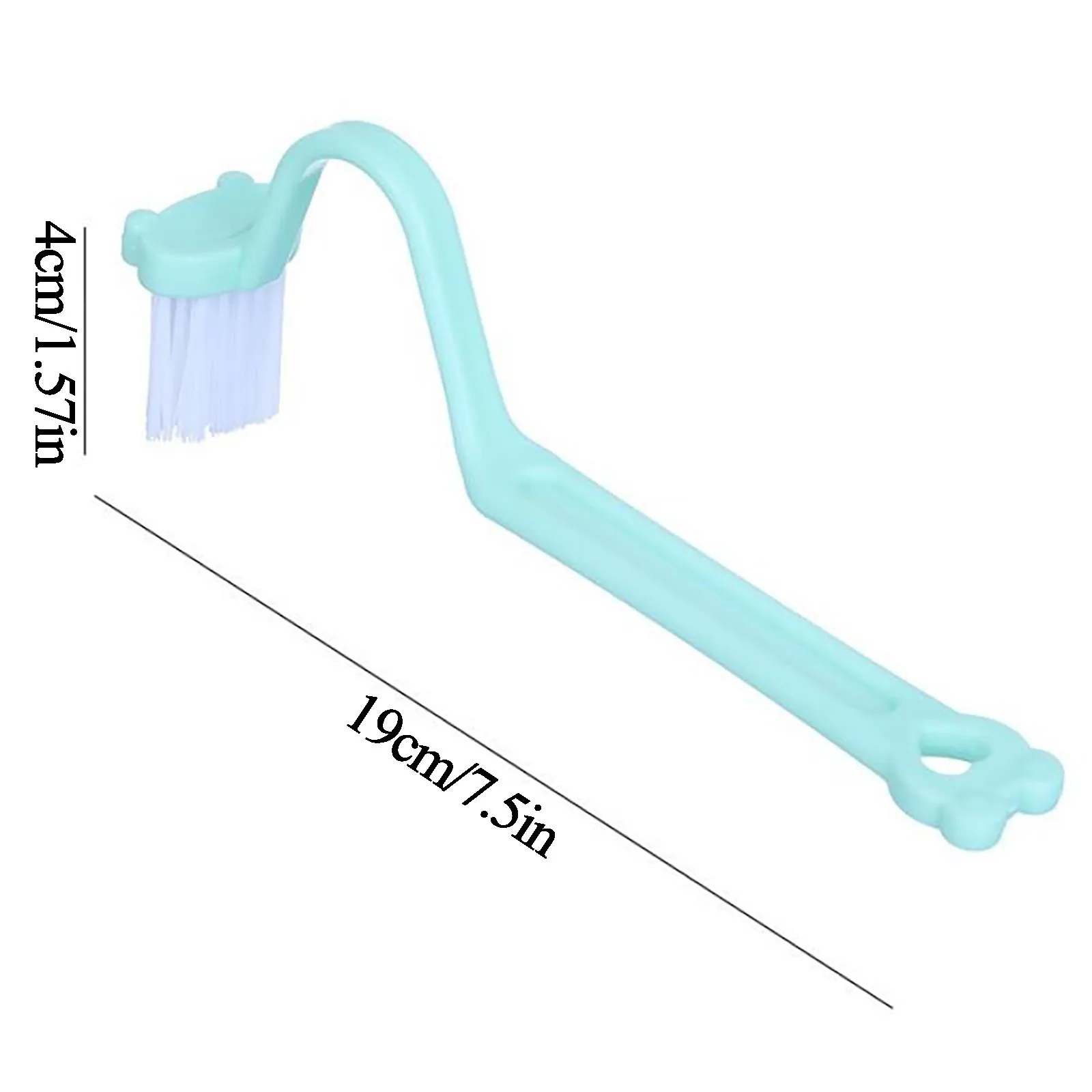 

Fr-og Head V-shaped Curved Toilet Brush, Plastic Handle Cleaning Brush