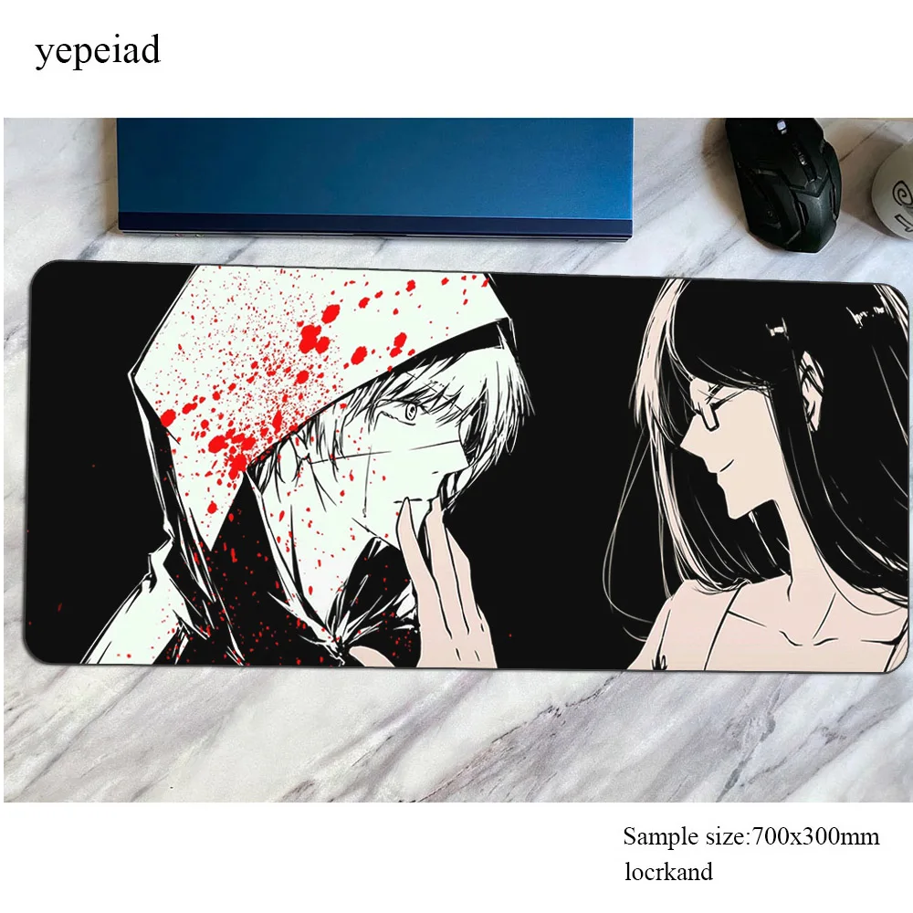 

Tokyo Ghoul mouse pad Adorable mats 700x300mm Computer mouse mat gaming accessories large mousepad best keyboard games pc gamer