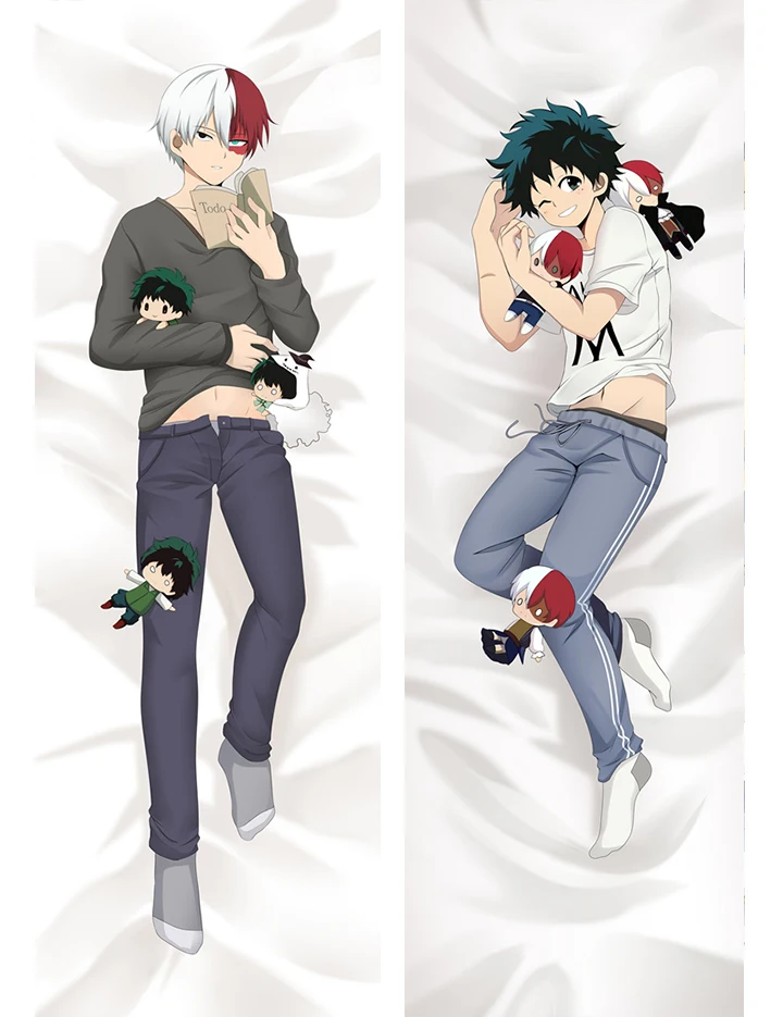 Аниме Мой герой Академия Midoriya Izuku персиковая обнимающая подушка для тела Чехол