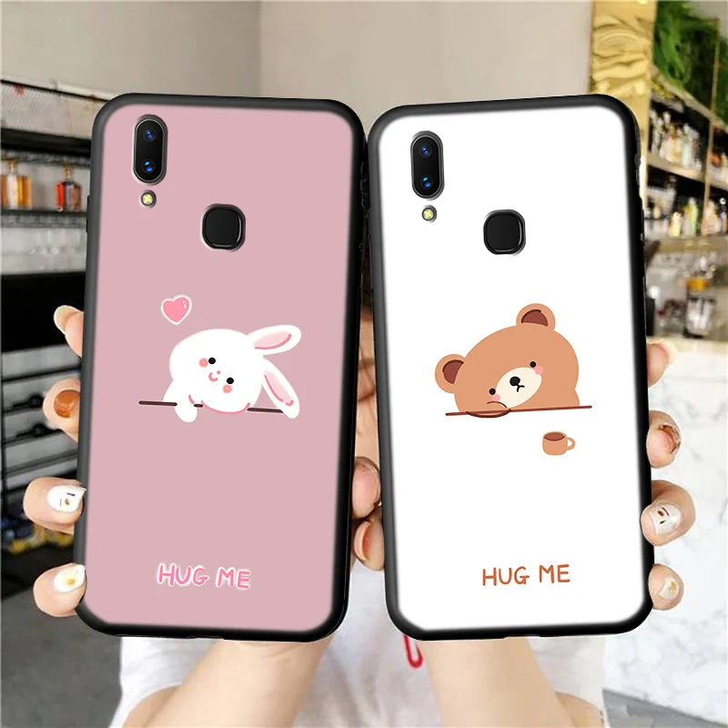 

For VIVO Y95 Y91 U1 Phone Case Luxury Funda viv vov vivo Rabbit Bear Silicone Soft Shell Celulares Sleeve vovi Back Cover Coque