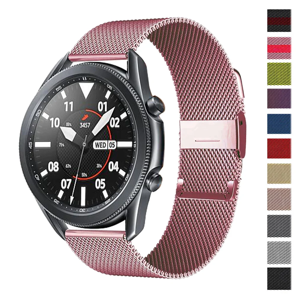 Ремешок магнитный для Samsung Gear S3 Frontier/S2 браслет Huawei GT/GT2/2e/Pro Galaxy watch 3/46 мм/42 мм/Active 2 20