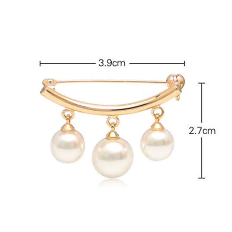 Женская Брошь-бант с большой жемчужиной подвеской-кисточкой | Украшения и