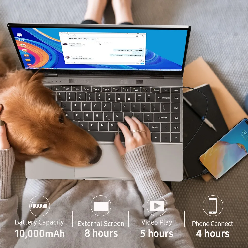 Новый портативный монитор UPERFECT X True с батареей клавиатуры сенсорный экран 13 3