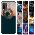 Чехол для Xiaomi Redmi 9 T, мягкий ТПУ чехол-накладка для телефона Xiaomi Redmi 9 T, 9 t, чехол-бампер, силиконовый бампер, оболочка 6,53 дюйма, цветочный Кот